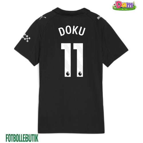 Manchester City Jeremy Doku #11 Bortatröja Kvinnor 2025-26 Kortärmad